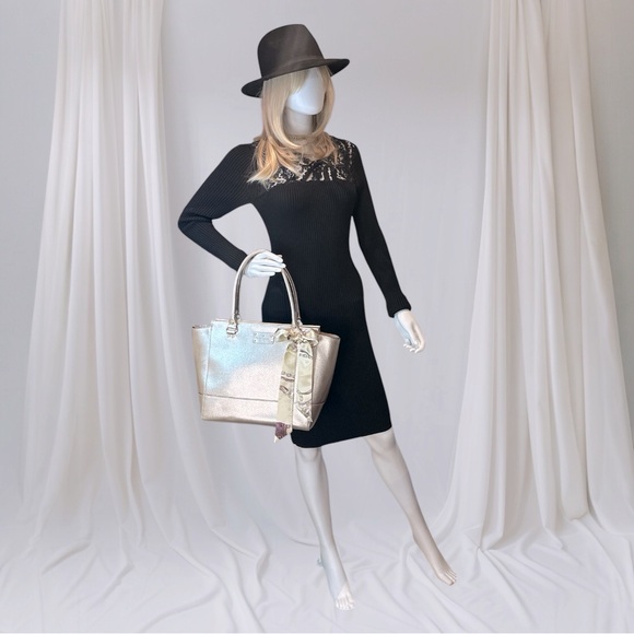 KATE SPADE ♠️ MARLEE ROSE GOLD LEATHER TOTE EUC - Picture 12 of 12